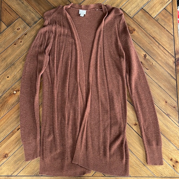 A New Day Rust Tunic Cardigan - Picture 1 of 1